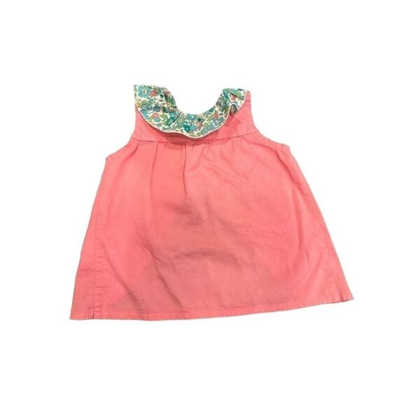 Handmade by Jenn Girls 2T Pink and Floral Sleeveless Dress - Picture 1 of 13